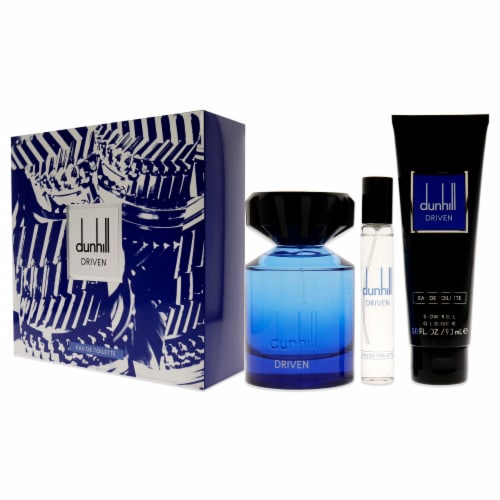 Alfred Dunhill Driven Blue for Men - 3 Pc Gift Set Perspective: left