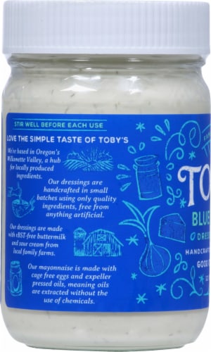 Toby's Blue Cheese Dressing & Dip Perspective: left