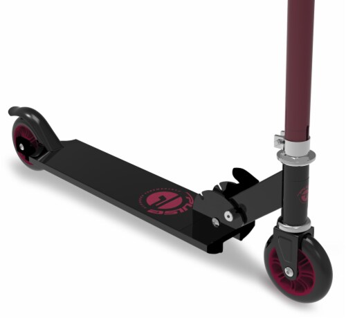 Pulse Performance Products 2-Wheel Folding Scooter - Red/Black Perspective: left
