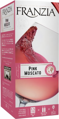 Franzia Pink Moscato Pink Wine Perspective: left