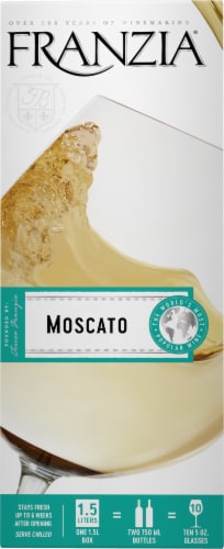 Franzia Moscato Box White Wine Perspective: left