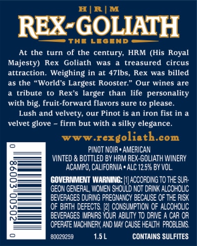 Rex-Goliath Pinot Noir Red Wine