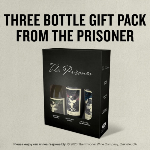 The Prisoner Wine Company Red and White Wine Gift Set Perspective: left