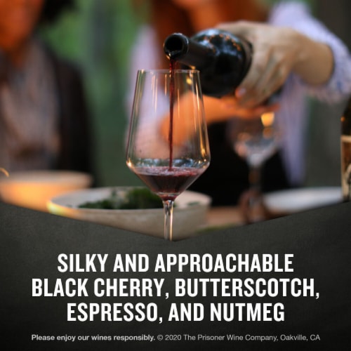 The Prisoner Wine Company Cuttings Napa Valley Cabernet Sauvignon Red Wine Perspective: left