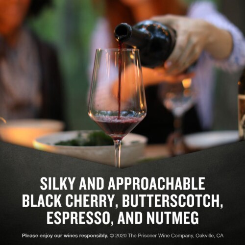The Prisoner Wine Company Cuttings Napa Valley Cabernet Sauvignon Red Wine Perspective: left