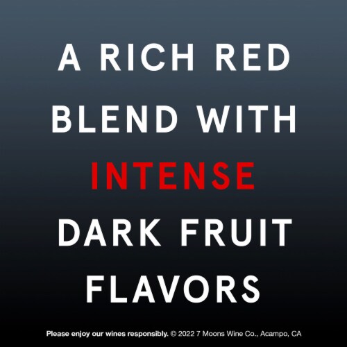 7 Moons Dark Side Red Blend Red Wine Perspective: left