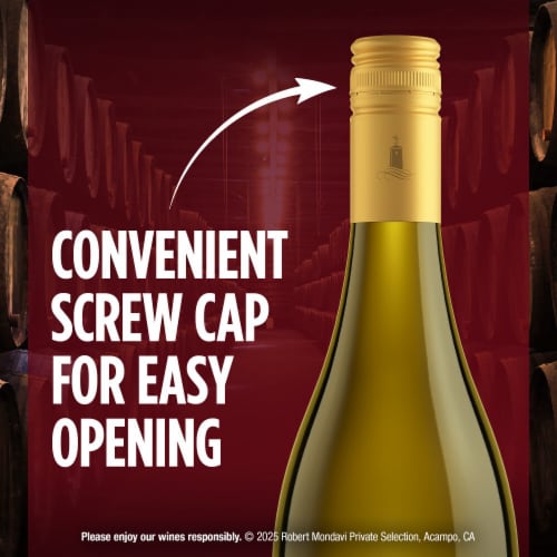 Robert Mondavi Private Selection Buttery Chardonnay White Wine Perspective: left