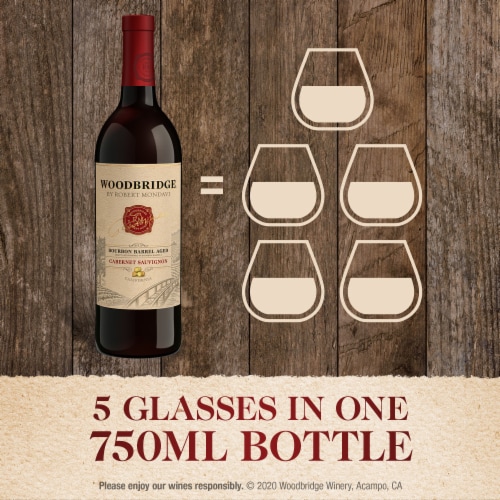 Woodbridge® by Robert Mondavi Bourbon Barrel Aged Cabernet Sauvignon Red Wine Perspective: left