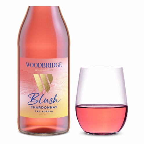 Woodbridge Blush Chardonnay Rosé Wine Perspective: left