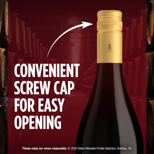 Robert Mondavi Private Selection California Red Blend Red Wine Perspective: left
