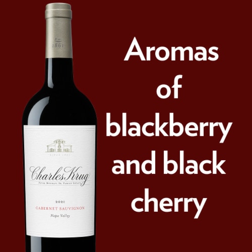 Charles Krug Cabernet Sauvignon California Red Wine Perspective: left