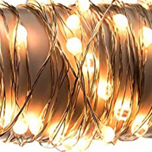 Kurt Adler Indoor Outdoor 300 LED Superbright Warm Rice Light Set Perspective: left