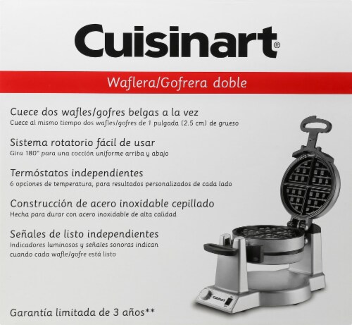 Cuisinart Double Belgian Waffle Maker - Silver/Black, 1 ct - Ralphs