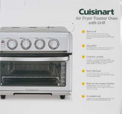 Cuisinart Airfryer Toaster Oven with Grill - Black Stainless