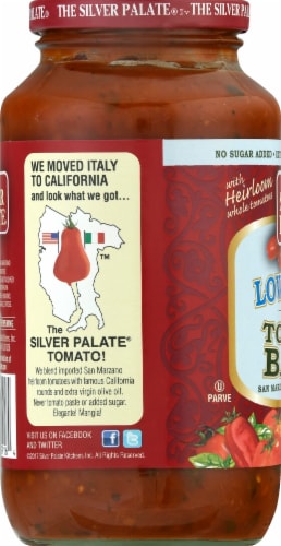 The Silver Palate® Low Sodium Tomato Basil Pasta Sauce Perspective: left