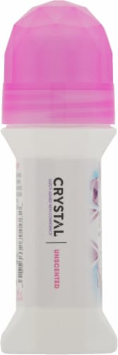 Crystal® Unscented Mineral Roll-On Deodorant Perspective: left