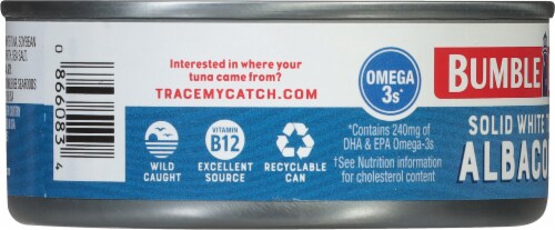 Bumble Bee® Solid White Albacore Tuna in Vegetable Oil Perspective: left