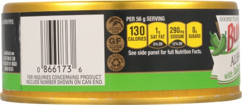 Bumble Bee® Prime Fillet Albacore Tuna with Jalapeno & Olive Oil Perspective: left