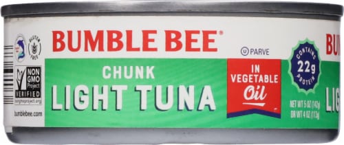 Bumble Bee® Chunk Light Tuna in Vegetable Oil Perspective: left