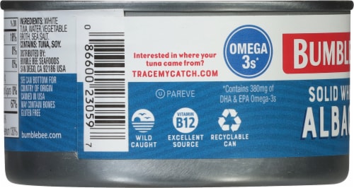 Bumble Bee® Solid White Albacore Tuna in Water Perspective: left