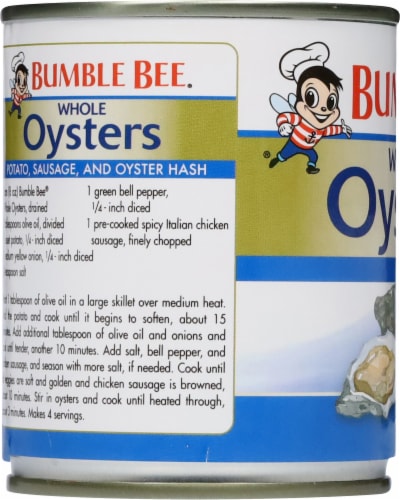 Bumble Bee® Whole Canned Oysters Perspective: left