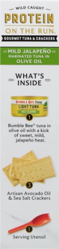 Bumble Bee Prime™ Protein On The Run™ Olive Oil & Mild Jalapeno Tuna Snack Kit Perspective: left