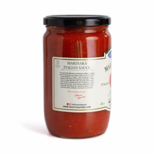 Giusto Sapore Italian Marinara Sauce Perspective: left
