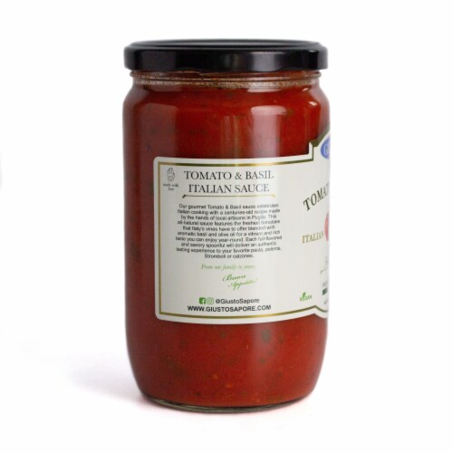 Giusto Sapore Tomato and Basil Sauce Perspective: left