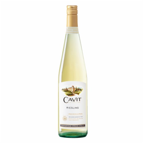Cavit Riesling White Wine Perspective: left