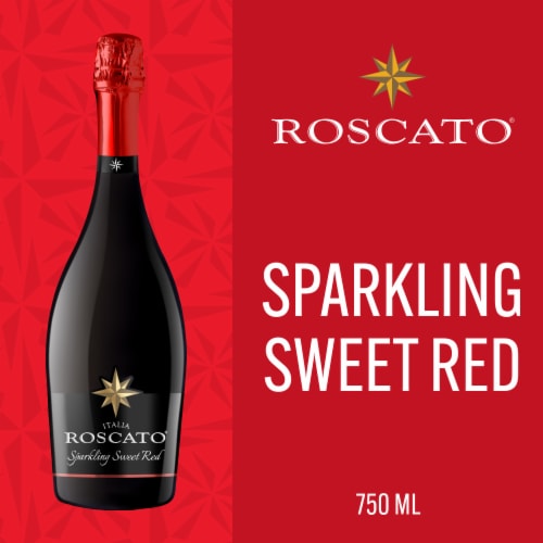 Roscato Sparkling Sweet Red Sparkling Wine Perspective: left