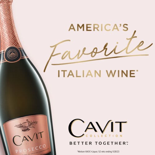Cavit Prosecco Sparkling Wine Perspective: left