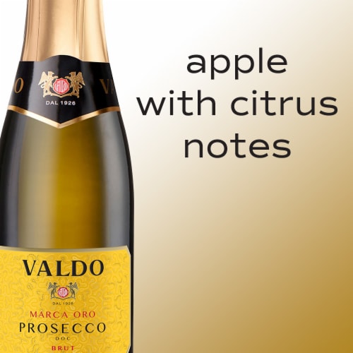 Valdo Brut Marca Oro Glera/Prosecco Italy Sparkling Wine Perspective: left