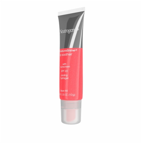 Neutrogena MoistureShine Lip Soother Gloss with SPF 20 Sun Protection for Dry Lips 60 Glaze Perspective: left