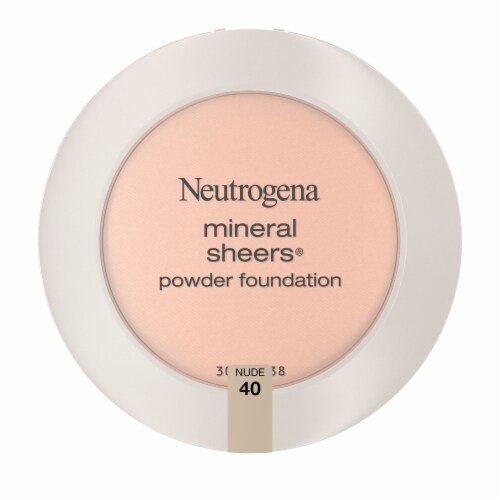 Neutrogena Mineral Sheers Compact Powder Foundation Oil-Free Mineral Fragrance-Free 40 Nude Perspective: left
