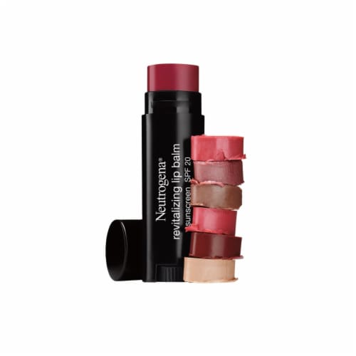 Neutrogena Revitalizing and Moisturizing Tinted Lip Balm with Broad Spectrum SPF 20 Petal Glow 40 Perspective: left
