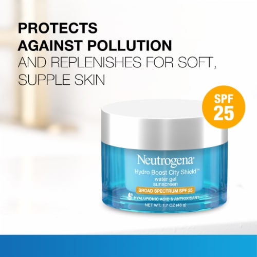 Neutrogena Hydro Boost City Shield Water Gel Sunscreen SPF 25 Perspective: left