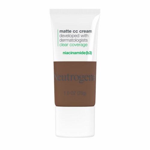 Neutrogena Clear Coverage Flawless Matte CC Cream with Niacinamide (b3) Hypoallergenic Truffle Perspective: left