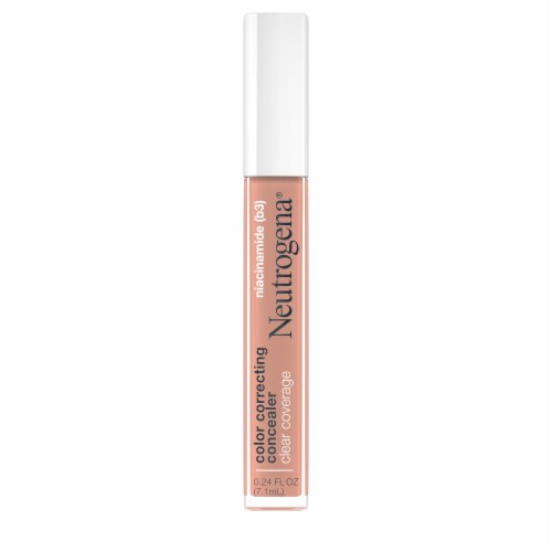 Neutrogena Clear Coverage Color Correcting Concealer Makeup for Dark Spots Peach Perspective: left