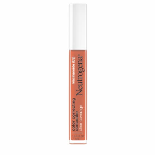 Neutrogena Clear Coverage Color Correcting Concealer Makeup Fragrance- & Paraben-Free, Deep Peach Perspective: left