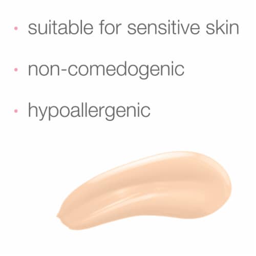 Neutrogena Healthy Skin Sensitive Skin Serum Foundation with Pro-Vitamin B5 01 Light Perspective: left