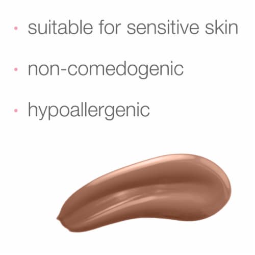 Neutrogena Healthy Skin Sensitive Skin Serum Foundation with Pro-Vitamin B5 01 Deep Perspective: left