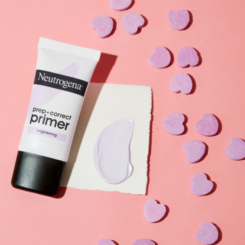Neutrogena Prep + Correct Purple Face Primer for Brightening Skin with Seaweed Extract Perspective: left