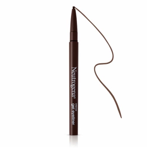 Neutrogena Intense Gel Eyeliner with Antioxidant Vitamin E, Smudge- & Water-Resistant Dark Brown Perspective: left