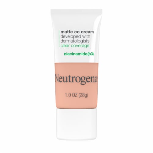 Neutrogena Clear Coverage Flawless Matte CC Cream Oil Free & Fragrance Free Vanilla Perspective: left