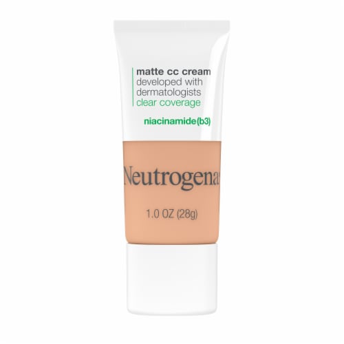 Neutrogena Clear Coverage Flawless Matte CC Cream with Full-Coverage Oil Free & Fragrance Free Sand Perspective: left