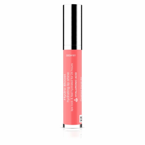 Neutrogena Hydro Boost Moisturizing Lip Gloss with Hyaluronic Acid to Soften Lips 30 Flushed Coral Perspective: left