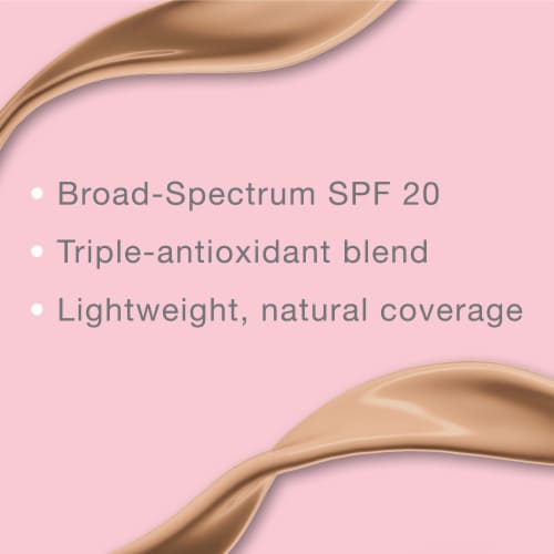 Neutrogena Healthy Skin Liquid Makeup Foundation Broad Spectrum with SPF 20 Sunscreen Natural Beige Perspective: left
