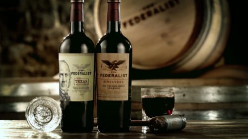 The Federalist Texas Red Blend Perspective: left