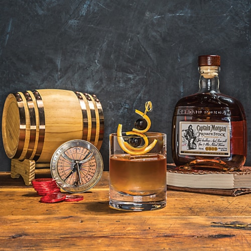 Captain Morgan Private Stock Rum Perspective: left