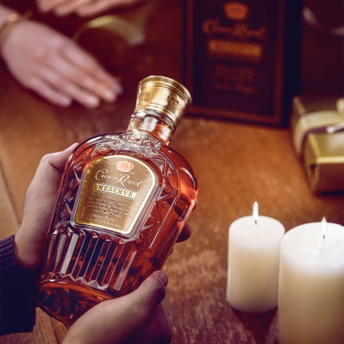 Crown Royal Whisky - Canadian Reserve Perspective: left